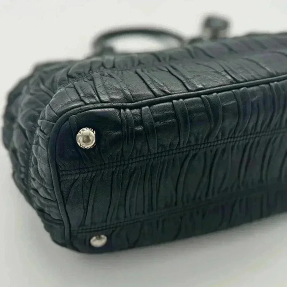 PRADA Nappa Gaufre B2599L Nero + 🆓 ENTRUPY COA - Picture 13 of 16